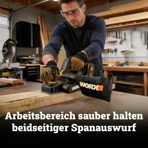 Hobel electric WORX WX620.9, 20V, motor fara perii, latime 82 mm - Img 4