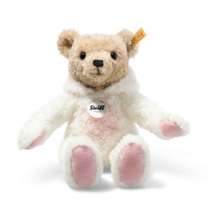 Hoodie Teddy Bear Steiff 114052, 27cm, Culoare Alb