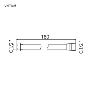Hose de dus GRIFEMA 1,8 m PVC flexibil, rezistent la apa, anti-derapant - Img 2