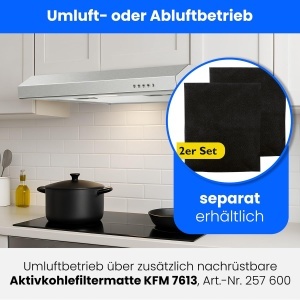 Hota de bucatarie Bomann DU 7613, 60 cm, 222 mh, cu LED - Img 3