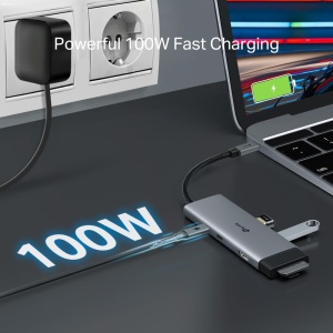 Hub USB-C TP-Link UH7020C, 7 in 1, 4K 60Hz HDMI, 100W Power Delivery - Img 6