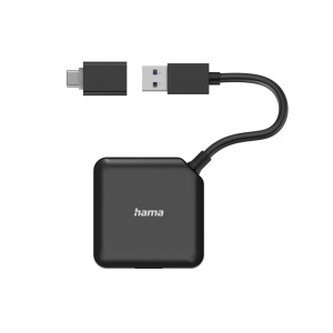 Hub USB Hama 4-Port 3.2 Gen1, 4 in 1, Negru, 5 Gbits - Img 6