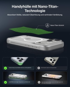 Husa de telefon Belkin Clear pentru iPhone 18 Pro 17 Pro cu suport integrat, rezistenta la socuri - Img 5