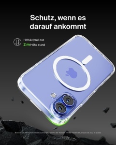 Husa iPhone 16 Belkin SheerForce, transparenta, MagSafe, rezistenta la socuri - Img 3