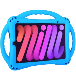 Husa pentru iPad Mini 67 TopEsct, Silicon, Albastra, Cu Maner si Suport