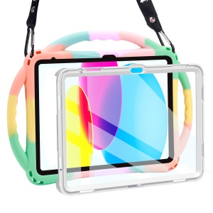 Husa pentru iPad TOPESCT A16 11. 10. Generatie, Silikon, Cu Display Protectie, Culoare Distractiva