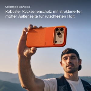Husa pentru iPhone 17 Pro Beats, Nevada Orange, rezistenta la socuri, compatibila cu MagSafe - Img 5