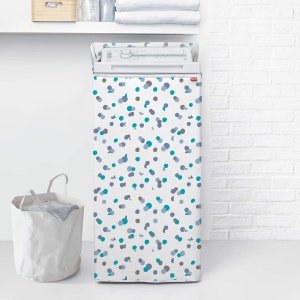 Husa pentru masina de spalat Rayen Protectie impermeabila Alb-Albastru 84x45x65 cm
