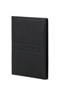 Husa pentru pasaport Samsonite TA Revolution din piele naturala, cu RFID, neagra