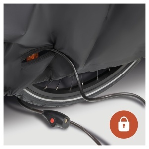 Husa protectie pentru bicicleta Hauck Faltgarage - Neagra, compatibila cu modele diverse - Img 6