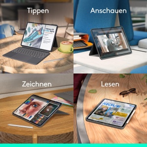 Husa Tastatura Logitech Combo Touch pentru iPad Pro 13, cu Trackpad, Iluminare, Negru - Img 8