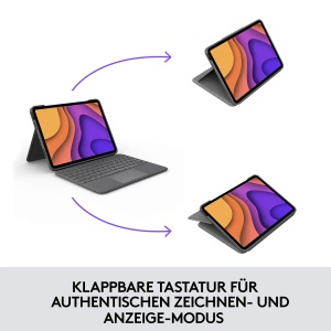 Husa Tastatura Logitech Folio Touch pentru iPad Air 45, cu Trackpad, Iluminare Tasta - Img 6