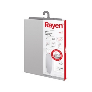 Husa universala Rayen pentru masa de calcat 115x38 cm Gri 100 bumbac si spuma suprafata metalizata