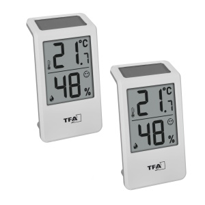 Hygrometru Digital Solar TFA Dostmann SOLIO, 2 bucati, interior