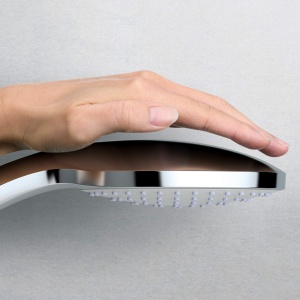 Ideal Standard Dus de mana cu 3 functii Idealrain B9403AA - O 10 cm pentru momente de dus incomparabile - Dus de mana cu tipuri de jet de ploaie, ploi si masaj cromat - Img 2