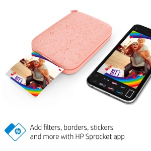 Imprimanta foto portabila HP Sprocket 2x3 Roz Tehnologie ZINK Zero Ink - Img 3