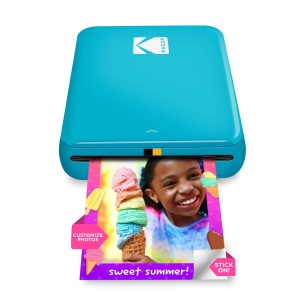 Imprimanta foto portabila KODAK Step - Bluetooth, 2x3 inch, albastra