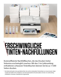 Imprimanta multifunctionala Canon MAXIFY GX2051, 4-in-1, 250 coli, WLAN - Img 3