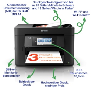 Imprimanta Multifunctionala Epson WorkForce Pro WF-4820DWF A4 Wireless - Img 2