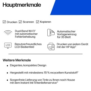 Imprimanta multifunctionala HP DeskJet 4320, Wi-Fi, 8.5 paginimin, compacta - Img 5
