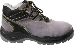 Incaltaminte de protectie Goodyear S1P din velur, neagra si gri, marimea 37