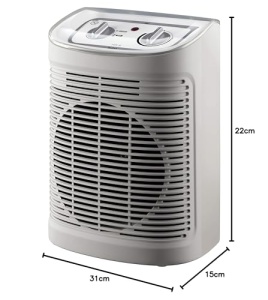 Incalzitor cu ventilator Rowenta Instant Comfort Aqua, doua setari de caldura, functie ventilator, consum de energie reglabil, silentios, incalzitor electric, gri deschis, SO6510F2, 1200 - 2400w - Img 7