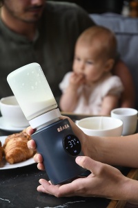 Incalzitor mobil pentru sticle BEABA Milk Nomad, 100W, USB-C, compact - Img 8