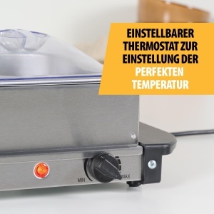 Incalzitor pentru bufet Tristar BP-6283, 4.2 litri, 200W, argintiu - Img 7