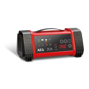 Incarcator de baterii cu microprocesor AEG 97025 LT 20 Amp pentru 12 / 24 V, 9 trepte, sursa de alimentare, compensare automata a temperaturii, negru/rosu - Img 2