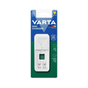 Incarcator mini VARTA pentru 2 baterii AAAAA, design compact, LED indicator - Img 2