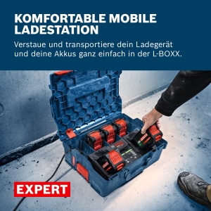 Incarcator paralel mobil Bosch EXPERT EXAL18V2-320, 16A, cu L-BOXX - Img 4