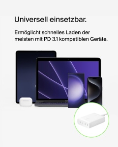 Incarcator rapid Belkin BoostCharge Pro 200W cu 4 porturi USB-C, cablu 1.5m - Img 6
