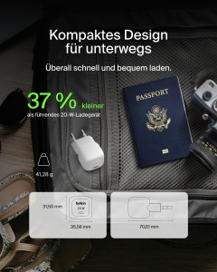 Incarcator rapid Belkin BoostCharge USB-C 20W, alb, compact - Img 4