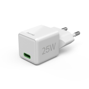 Incarcator rapid Hama, 25W, USB-C, mini format, alb