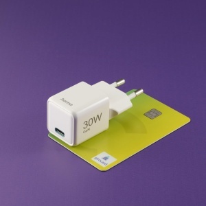 Incarcator rapid Hama 30W USB-C, suport Power Delivery, mini format alb - Img 7