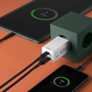 Incarcator Rapid Hama USB, 45W, Alb, Cu 2 Porturi USB-C si USB-A - Img 9