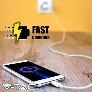 Incarcator rapid V-TAC 20W USB-C, compact, pentru iPhone si Samsung - Img 7