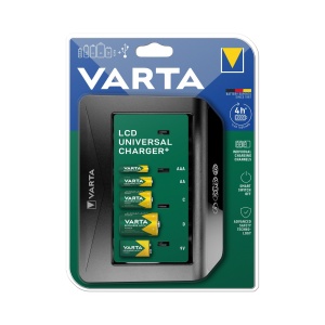 Incarcator VARTA LCD Universal pentru 4 baterii AAAAACD sau 1x 9V, 2600 mAh - Img 2
