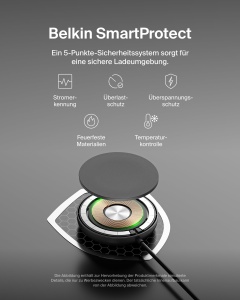 Incarcator Wireless Belkin BoostCharge Pro 15W cu Stand, Negru - Img 7