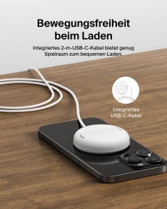 Incarcator wireless Belkin BoostCharge Pro, 15W, cu suport integrat - Img 4
