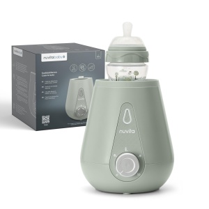 Incubator pentru biberon Nuvita 1165, 100W, Verde Sage, pentru acasa si masina