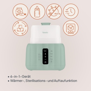 Incubator pentru sticle LIONELO Thermup Duo 6-in-1, pentru 2 sticle, sigur si eficient - Img 4