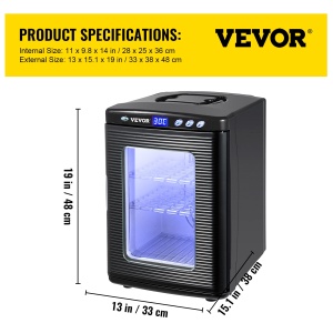 Incubator Reptile VEVOR 25L, 220V, LED Display, Temperatura 5-60 - Img 4