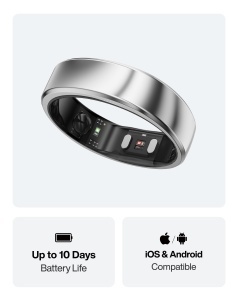 Inel Inteligent RingConn Gen 2 Air, Ultra-slim, 10 Zile Autonomie, Waterproof - Img 8