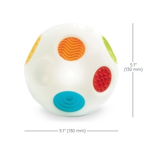 Infantino Sensory Regenbogenball Multicolor Stimuleaza Simturile si Dezvolta Motorica - Img 6