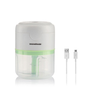 InnovaGoods - Mini robot de bucatarie portabil reincarcabil fara fir 250ml 3x lame din otel inoxidabil versatil pentru nucilegumefructe usor de curata - Img 3