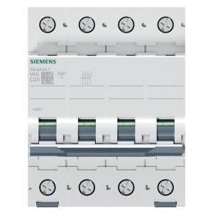 Intrerupator de circuit Siemens 5SL6, 3 poli, 20A, 400V AC, 6 kA - Img 2