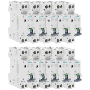 Intrerupator de protectie Siemens, 20 A, 10 bucati, pentru faza si neutru