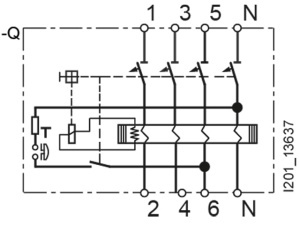 Intrerupator de siguranta FI 4 poli Siemens 63A 300mA - Img 5