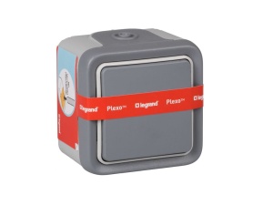 Intrerupator impermeabil Legrand 191501, gri, pentru instalare pe suprafata - Img 2
